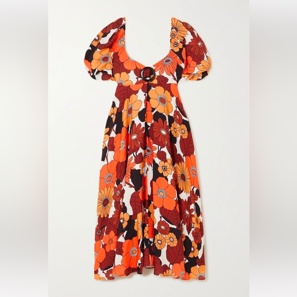 NWOT Dodo bar Or SZ XS mor dress in brown flower